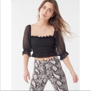 Urban Outfitters Sierra sheer crop top